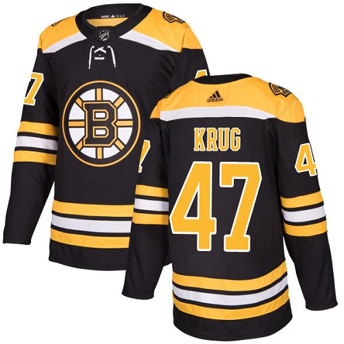 Adidas Bruins #47 Torey Krug Black Home Authentic Stitched NHL Jersey